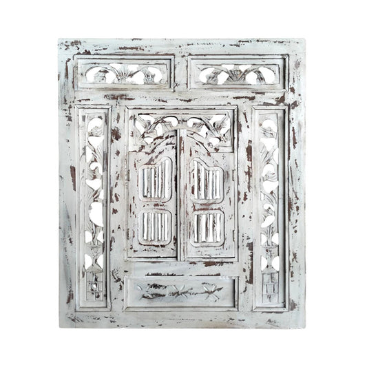 White Bali Mirror