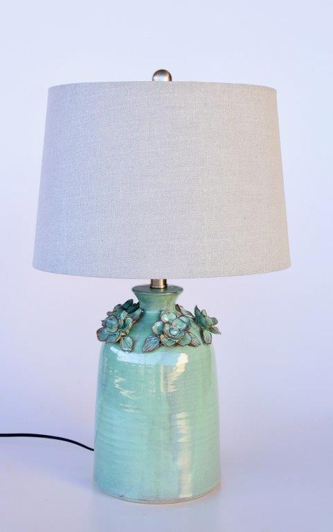 Sage Green Ceramic Lamp