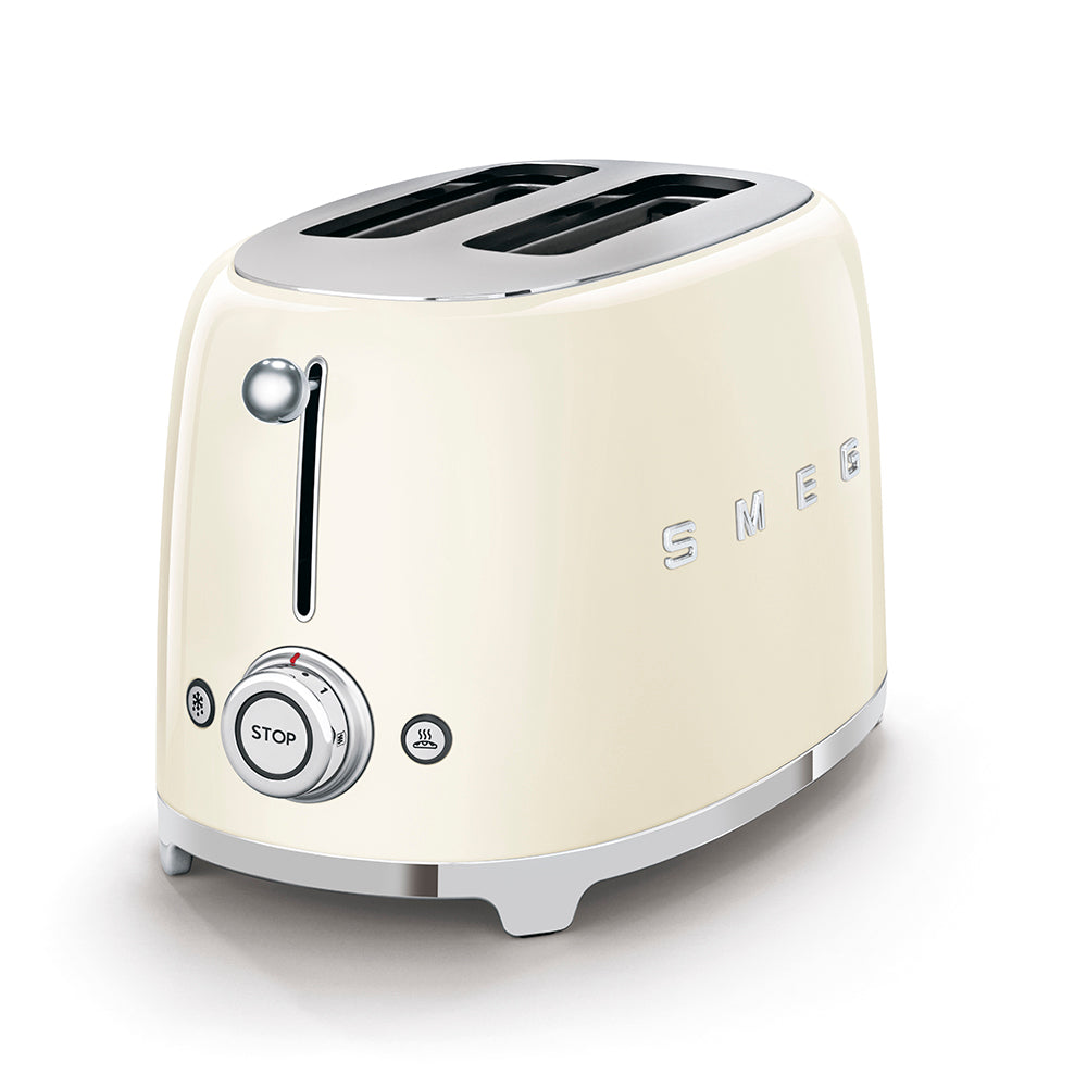 Smeg Toaster 2x2 Cream, Glossy 50's Style TSF01CRSA