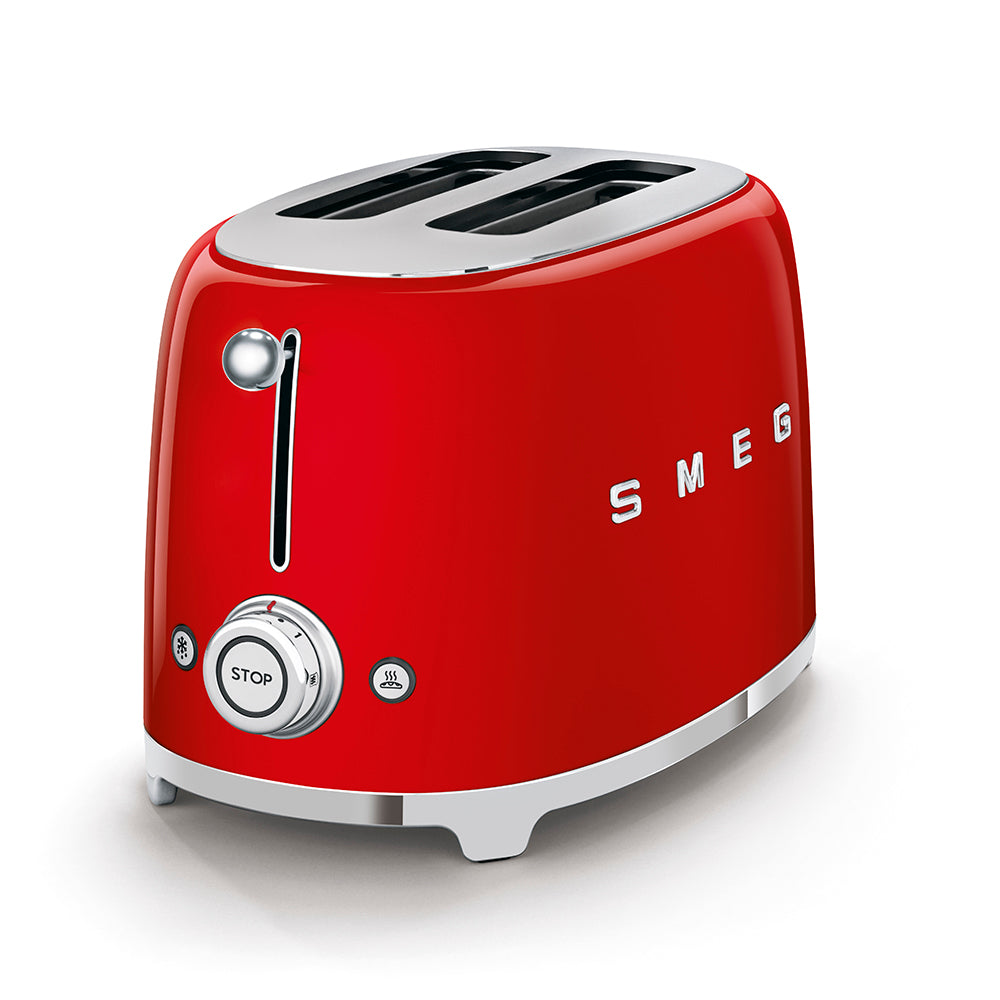 Smeg Toaster 2x2 Red, Glossy 50's Style TSF01RDSA